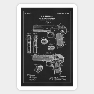 Browning automatic pistol - 1899 Patent - aP01 Magnet